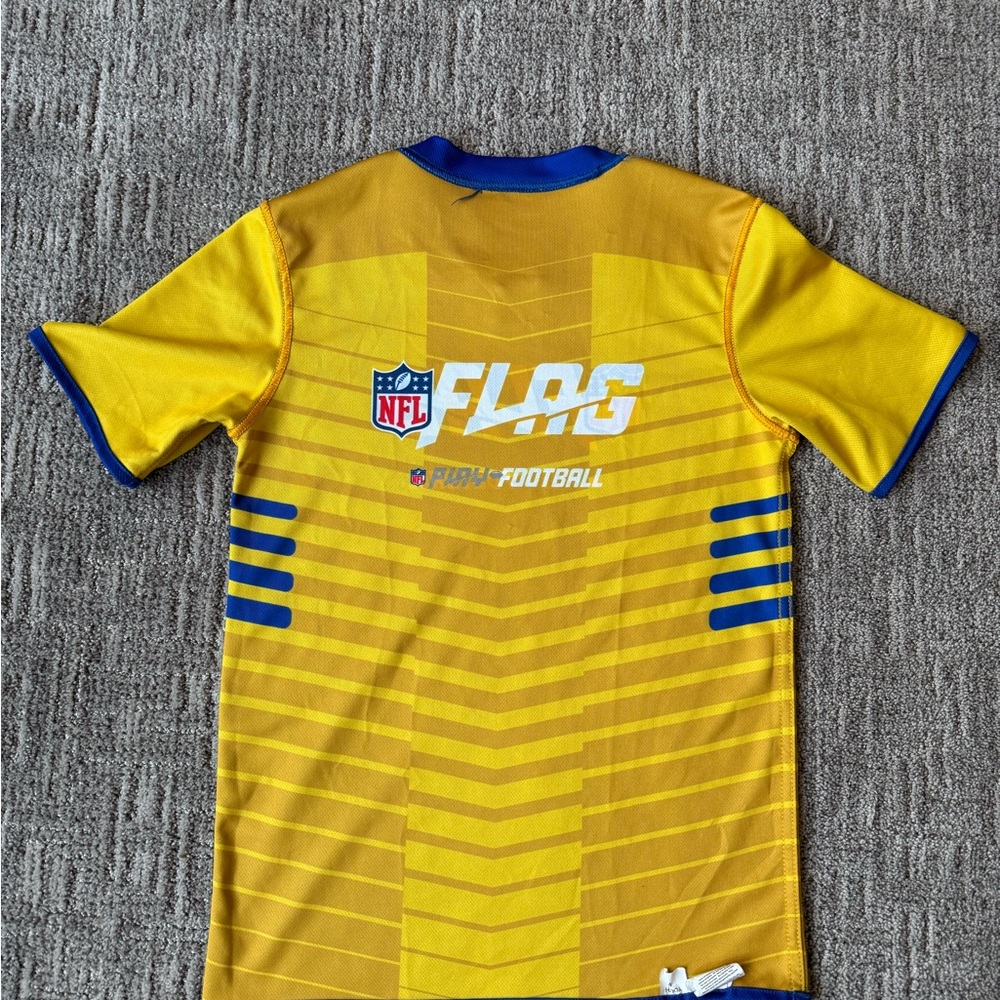 Youth NFL Flag Football Los Angeles Rams Reversible Sports Jersey - Picture 4 of 5